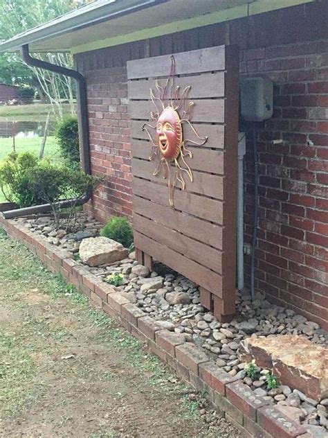 how to conceal my outside electrical box|how to hide utility boxes.